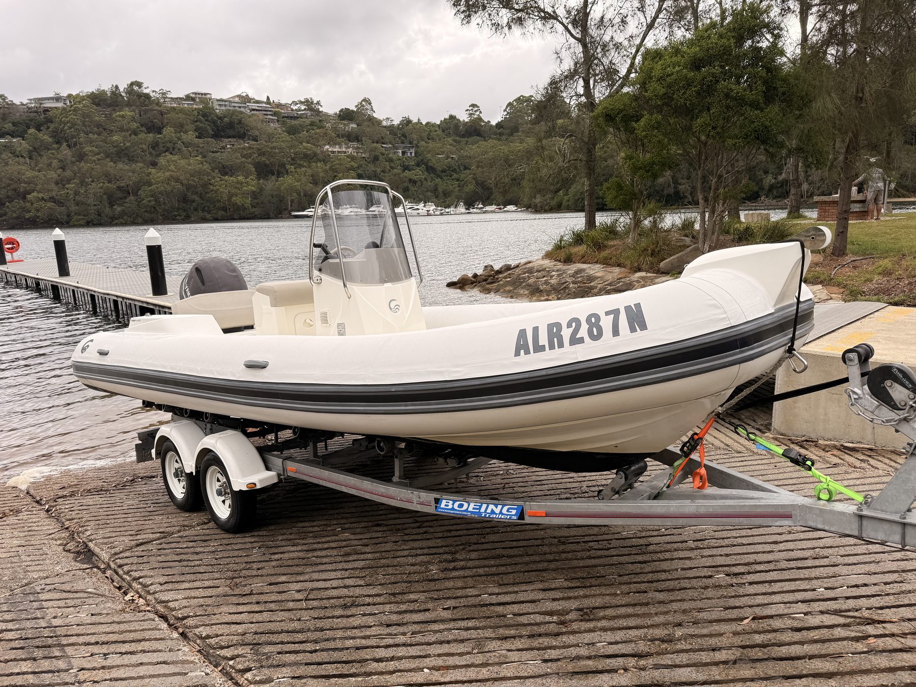 Capelli inflatable boat with tube covers fitted as part of an owner support project